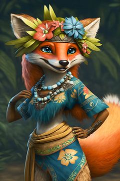 Hawaiian Fox Girl sur Mutschekiebchen