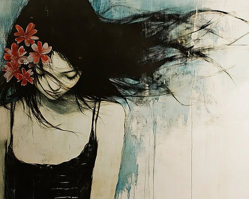 Femme aux fleurs | Femme aux fleurs apaisante sur Zen et Plus