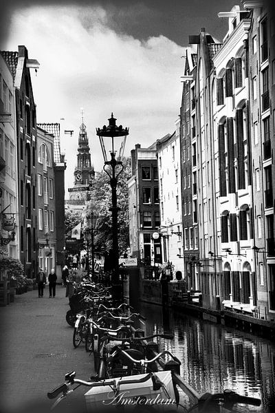 Black & White Kolkje Amsterdam van Hendrik-Jan Kornelis