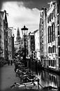 Black & White Kolkje Amsterdam van Hendrik-Jan Kornelis thumbnail