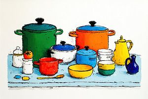 Fun in the Colorful Kitchen
