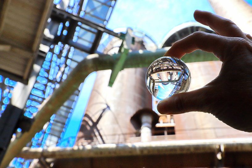 factory...with lensball by Micky Bish