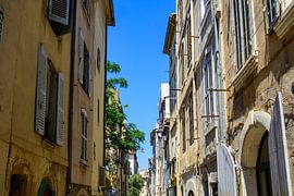 Vue de la ruelle dans le quartier du Panier à Marseille sur Sjoerd van der Wal Photographie