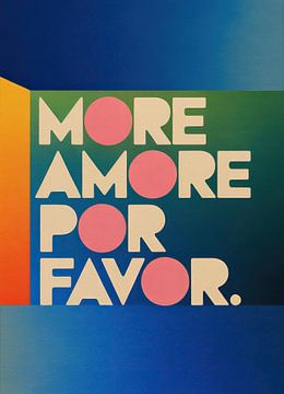 More Amore For Favour: Typography & Colour gradient by Niklas Maximilian