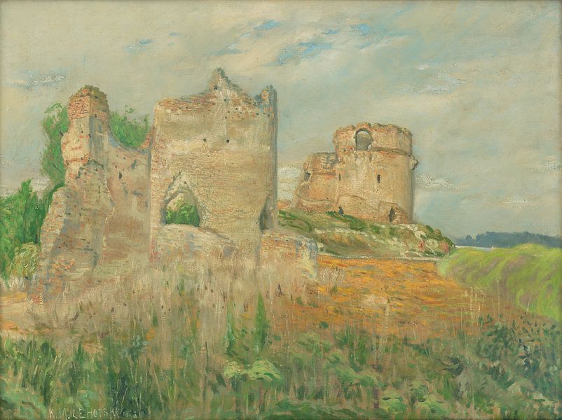 Ruins of Báč Castle, Karol Miloslav Lehotský by Masterful Masters