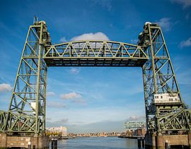 the maasbrug or the hef in rotterdam over the river maas by ChrisWillemsen