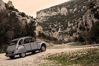 Cruising with a 2CV in Provence France. Wonderful winding roads with beautiful views. This is only f