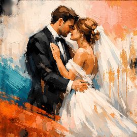 Een intiem moment – trouwportret in warme tinten van ButterflyPix