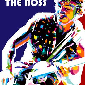 Pop Art Bruce Springsteen by Doesburg Design