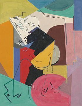 Albert Gleizes - Studie voor een portret van Florent Schmitt (1915) van Peter Balan