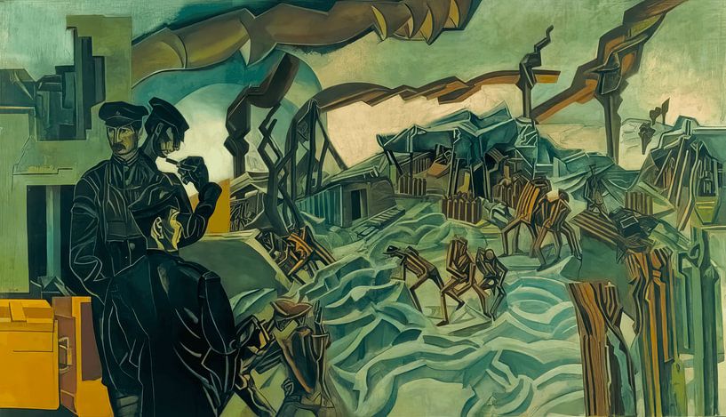A Battery Shelled - Wyndham Lewis von Accessible Art