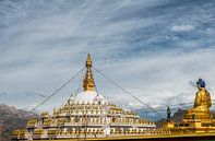 Ashoka Stupa in Shorda, distrikt Nangchen. van Theo Molenaar thumbnail