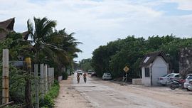 Coastal street, Tulum, Yucatan, Mexico by themovingcloudsphotography