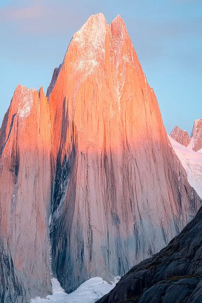 Zweigipfel in Morgenröte - Landscape by Poster Art Shop