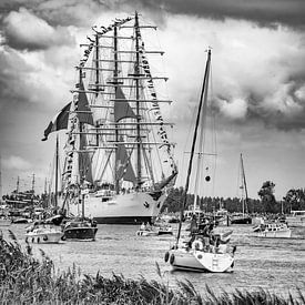 SAIL Amsterdam 2025 Noordzee kanaal tijdens Sail-in. van Ron van der Stappen