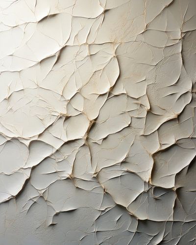 Abstract wabi-sabi structure in white