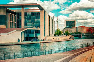Berlin Quartier du gouvernement sur Mixed media vector arts