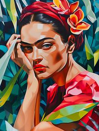 Frida im Stil von Tamara de Lempicka von Roger VDB