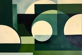 Sage green modern art by haroulita