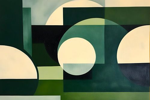 Salie groene moderne kunst