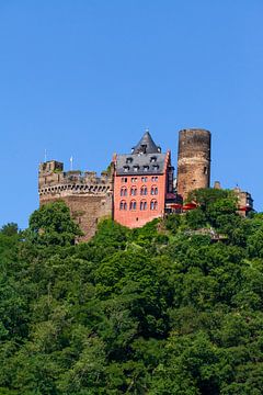 Le Schönburg près d'Oberwesel, Oberwesel, patrimoine mondial de l'Unesco Vallée du Haut-Rhin moyen, 