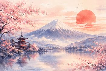 Sakura Serenity - Mount Fuji in Bloom