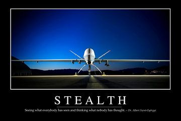 STK107196M-Stealth: Inspirational Quote and Motivational Poster by Stocktrek Images