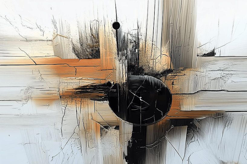 Abstract hout van Ton Kuijpers