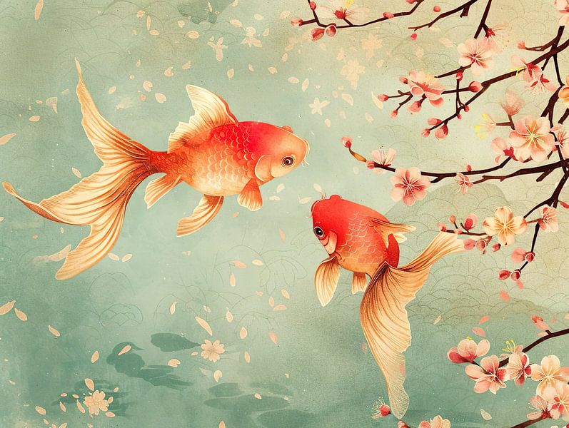 Japanischer Goldfisch von PixelPrestige
