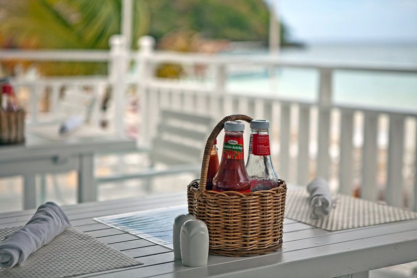 Lunchtime - a restaurant on the beach of Ocho Rios by t.ART