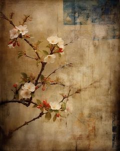 Blüte im Wabi-Sabi-Stil