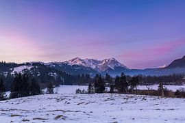 Winterlicher Sonnenaufgang von Teresa Bauer