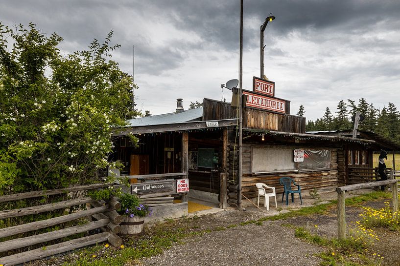 Old Fort Alexandria in British Columbia Canada van Roland Brack