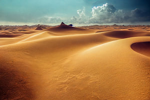 Sand Düne in der Wüste Illustration