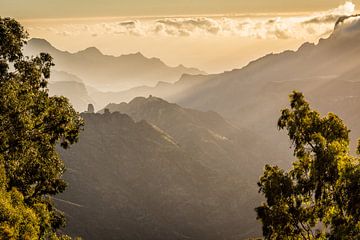 Coucher de soleil dans les montagnes de Gran Canaria. sur Newearthvisuals