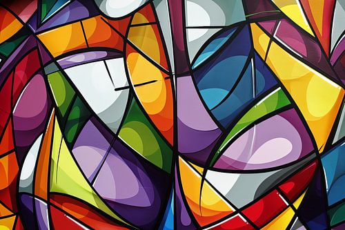 Digitaal abstract portret