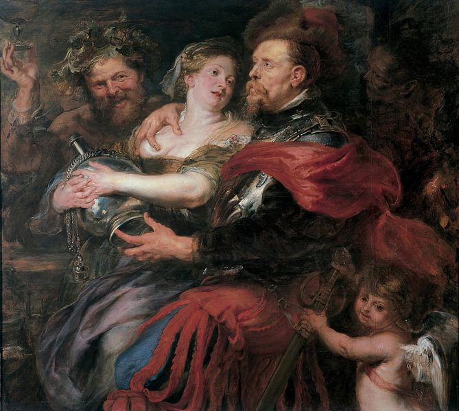 Venus en Mars - Pieter Paul Rubens, 1635 van Atelier Liesjes