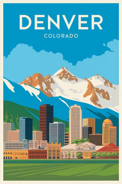 Denver, Colorado by Poster Art Shop