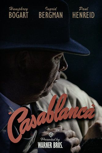 Casablanca Film Vintage Poster van Rob van der Teen
