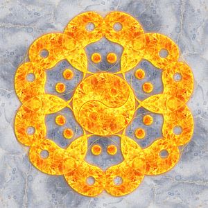 Yin Yang Feuermandala