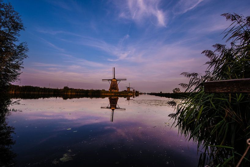 Windmills on the Kinderdijk. by Brian Morgan