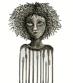 Fille noire sur Bianca Wisseloo