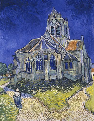 De kerk van Auvers, Vincent van Gogh