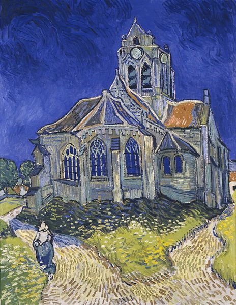 Die Kirche von Auvers, Vincent van Gogh von Meisterhafte Meister