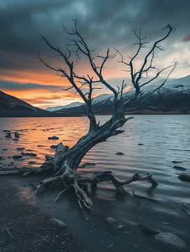 Tree in the lake by fernlichtsicht