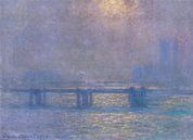Charing Cross Bridge, la Tamise, Claude Monet par Des maîtres magistraux Aperçu