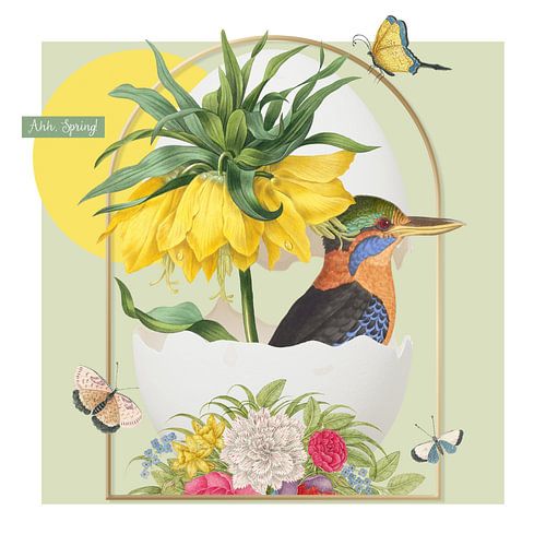 Spring in an Eggshell II van Marja van den Hurk