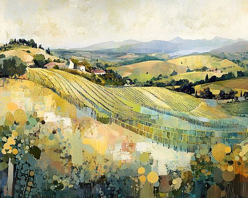 Palette des récoltes sur Peinture Abstraite