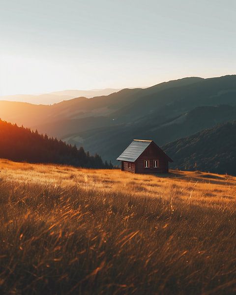 Erste Strahlen auf der Alm von fernlichtsicht