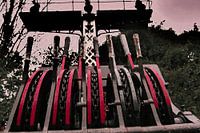 Eisenbahnmuseum - Eisenbahnweiche rot